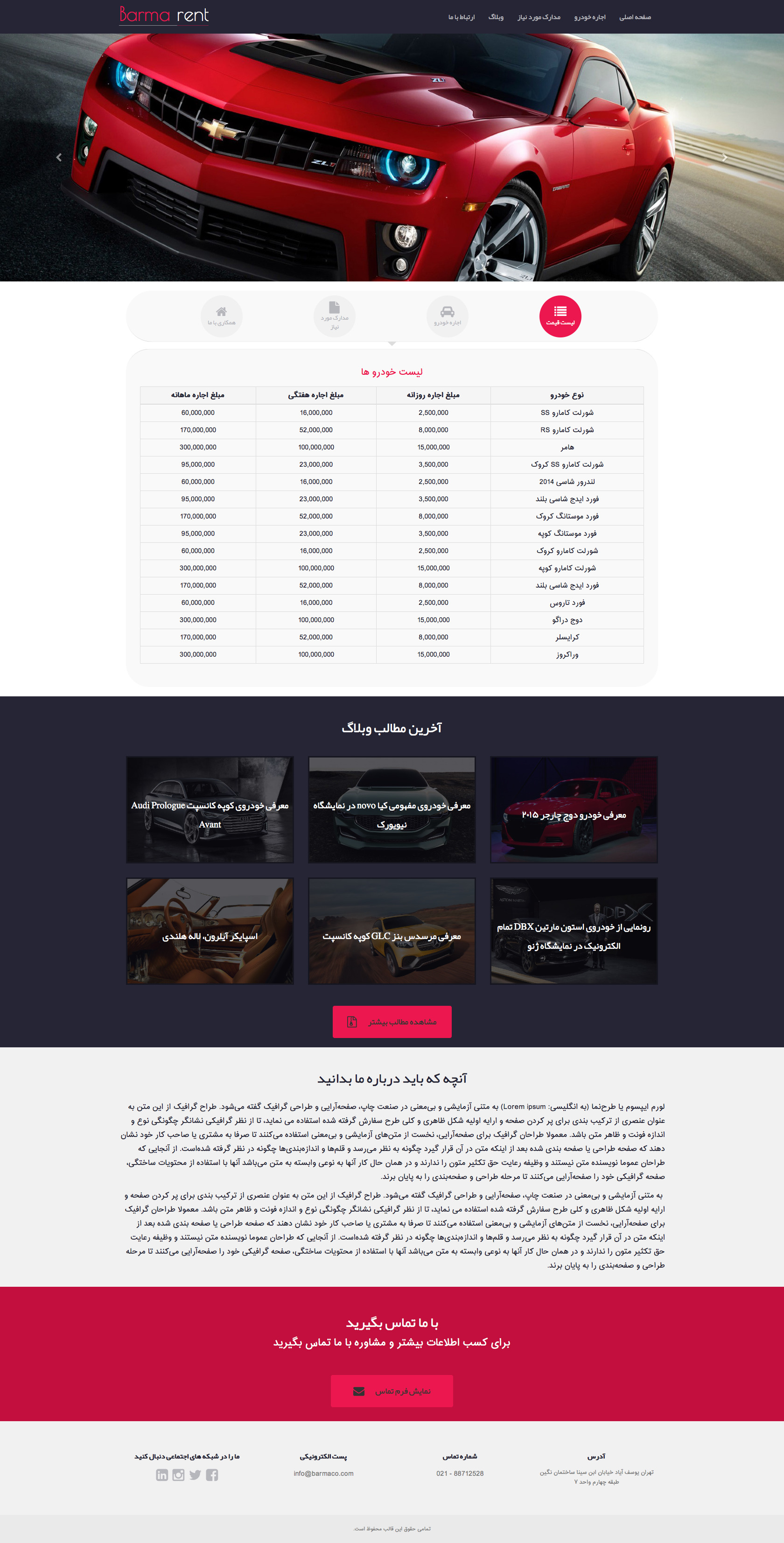 قالب بارما - وردپرس